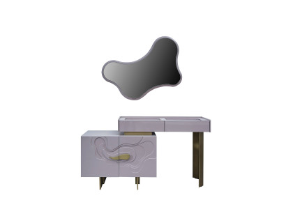 Dressing Tables Console Set Chest of drawers with Mirror Bedroom Rosa Wood