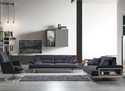 Sofa set Living room 2x Sofa Three-seater Couch Upholstered furniture Luxury Furnishings