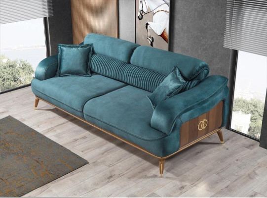 Luxury 2x Sofa Three Seater Living room Set Armchair Upholstery Furnishings Furniture new