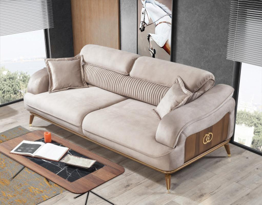 Luxury 2x Sofa Three Seater Living room Set Armchair Upholstery Furnishings Furniture new