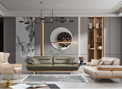 Modern Designer Suite Living room 2x Three Seater Sofa Armchair Upholstery