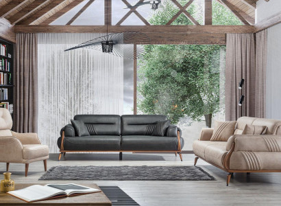 Three Seater Sofas Living room Designer Upholstered furniture Armchair Modern Upholstered Sofas
