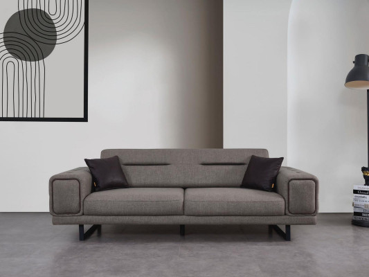 Living room Sofas Complete Luxury 2x Three Seater Sofa Modern Armchair Furnishings