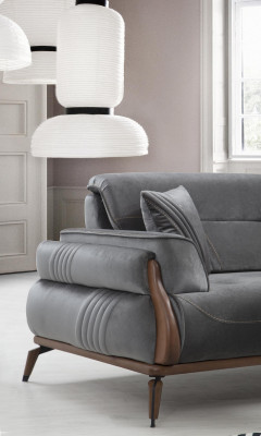 Luxury Upholstered furniture Sofa Three Seater Armchair Living room Upholstered Sofas Designer