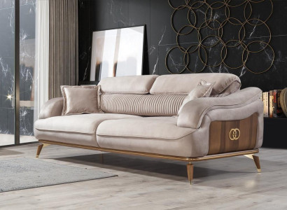 Living room Furniture Three Seater Sofa Couch Upholstery Furniture Modern Designer Furnishings