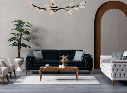 Modern Chesterfield Sofa set Three Seater Two-seater Armchair Seat Set