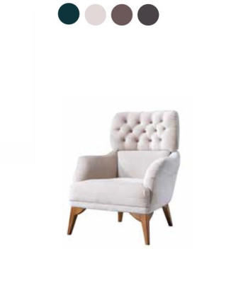 Armchair luxury living room furniture cocktail chair upholstered seat furniture modern