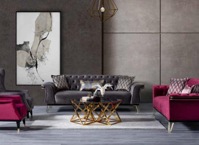 Pink Armchair Luxury Designer Living room Single Seater Cocktail Chair Wood
