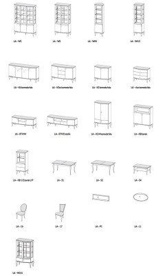 Classic Display case Wardrobe Living room Display cabinet Showcases Shelf Cabinets
