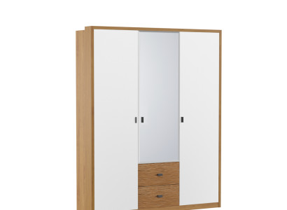 Design Bedroom Wardrobe Wardrobe Modern Cabinets Wood 3 doors. Mirror