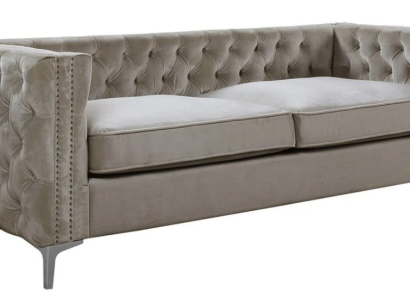 Chesterfield three seater modern furniture textile fabric velvet living room luxury couches