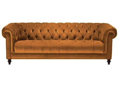 Chesterfield Original Velvet Three Seater Fabric Design Couches Upholstery Sofa Sofas