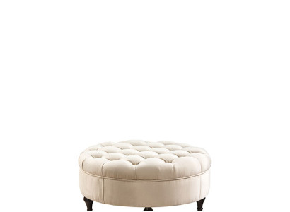 Round Chesterfield Upholstery Stool Footstool Ottoman Round Sofa Side new