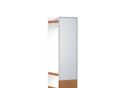 Coat rack Mirror Wardrobe Bedroom Floating Doors 55 cm Clothes Cabinets new