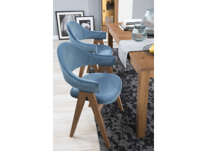Set 2x Chair Luxury Design Upholstery Solid Wood Chairs Seat Office Office Dining room