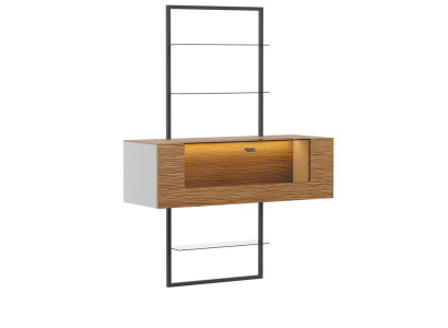 Designer Wardrobe Divider Wall Shelves Living Room Cabinets System Office Furniture 160cm