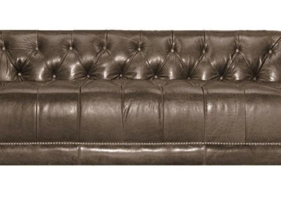 Brown Three Seater Leather Chesterfield Living room Modern Design Couches Sofa new