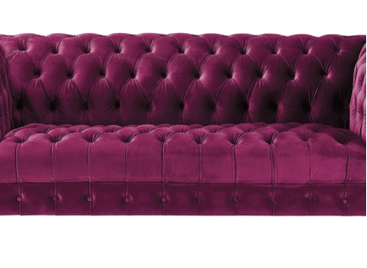 Pink Three Seater Fabric Chesterfield Design Couches Upholstery Sofas Original new