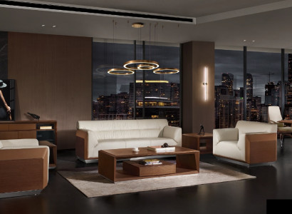 Sofa set 3+1+1 Seater Set Design Sofas Upholstery Couches Leather Relax