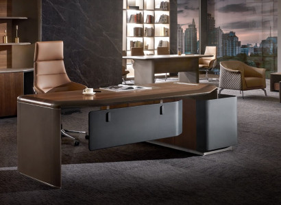 Table Desk Office Furnishings Furniture Set Suite Armchair Tables 2pcs.