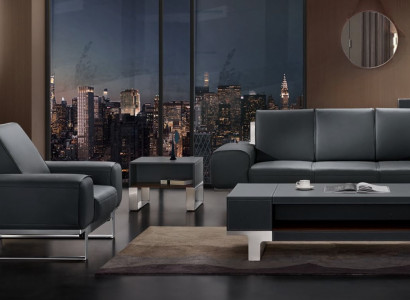 Design Sofa Seat Upholstery Couch Group Suite Furniture Leather 3 1 Seater