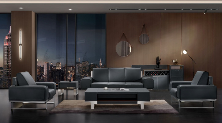 Design Sofa Seat Upholstery Couch Group Suite Furniture Leather 3 1 Seater