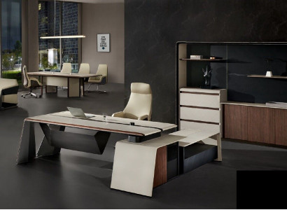 Office Furnishings Study room Office Furniture Table Wardrobe Armchair 3-piece set