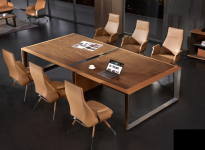 Meeting conference tables design luxury office furniture meeting 7 pieces.