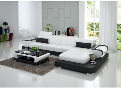 Elegance New L-shaped designer leather sofa for stylish living spaces