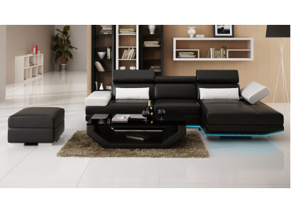 Leather sofa L-shape + USB Living landscape Corner sofa Suite Design Modern Sofa K5009D