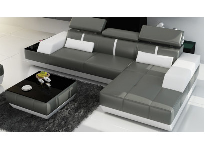 Leather sofa Sofa with USB,Living landscape Corner sofa Suite Design Modern Sofa K5015C