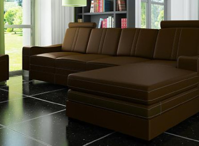 LEATHER SOFA Living landscape Corner sofa new Suite SOFA XXL LEATHER COUCH with USB FRANCO