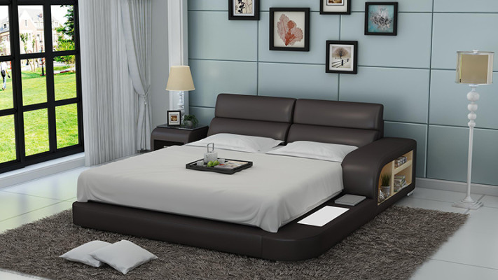 Bed USB Upholstered bed Luxury bed Double bed Marriage bed Beds 200x220cm LB8805 new