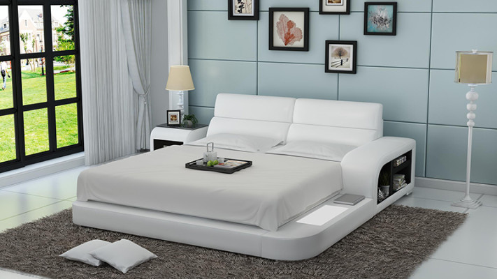 Bed USB Upholstered bed Luxury bed Double bed Marriage bed Beds 200x220cm LB8805 new