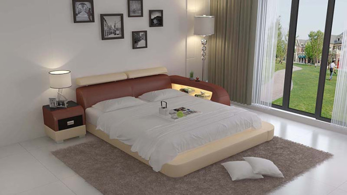 Bed with USB Upholstered bed Luxury bed Double bed Marriage bed Beds 140/160/180 LB8801
