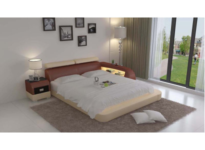 Bed with USB Upholstered bed Luxury bed Double bed Marriage bed Beds 140/160/180 LB8801