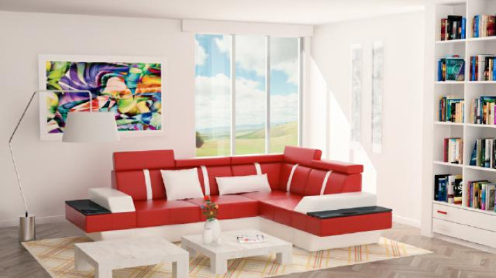 Designer Living landscape Corner sofa new Couch Sofa Upholstery Leather Sofa Sofas Suite