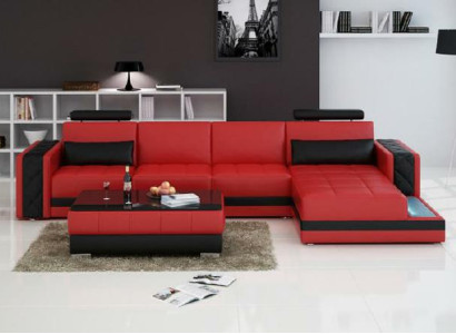 Corner sofa Leather sofa Big XXL U-shape Living landscape Sofa Couch Suite new H2211B