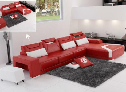 Living landscape Upholstery Corner Corner Sofa Couch Suite Landscape Leather PH739B new
