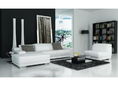 Living landscape Upholstery Corner Corner Sofa Couch Suite Landscape Leather new / 2711B