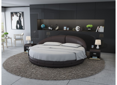 Design Round Bed Upholstered bed Luxury bed Double bed USB Beds Round