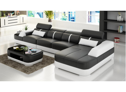 Leather Sofa Upholstery Seat Corner Sofa Suite Living landscape Living room