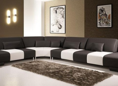 Stylish design and maximum comfort with our large L-shaped corner sofa