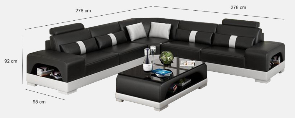 Corner sofa Suite Upholstery Couch Sofa Living landscape Seat Corner Textile Leather