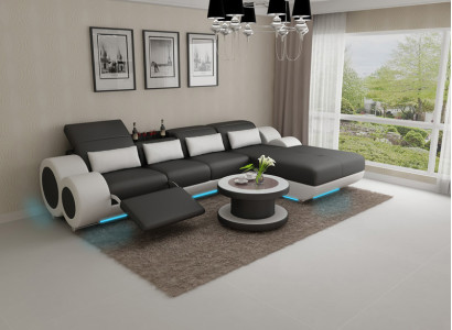 Leather sofa Couch Sofa set new Corner sofa Eck Suite Design Modern Sofa G8035H