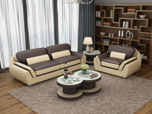 Leather sofa couch sofa set 3+1 seater suite design modern new sofa