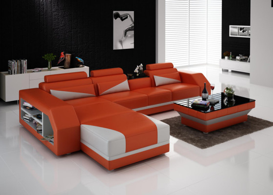 Leather Corner Sofa Couch Suite Corner Sofas Couches Upholstery Living landscape