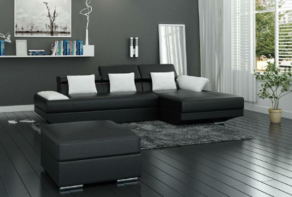 Living landscape Upholstery Corner Corner Sofa Couch Suite Landscape Leather - 2719C new