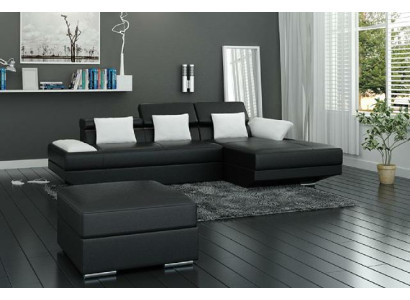 Living landscape Upholstery Corner Corner Sofa Couch Suite Landscape Leather - 2719C new