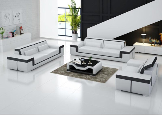 Sofa set 3+2 Seater Leather Sofa Couch Upholstery Suite Sofa set G8020D